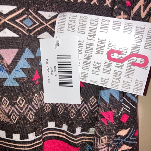 NWT LuLaRoe Small tribal print dress 0827 - Picture 6 of 9